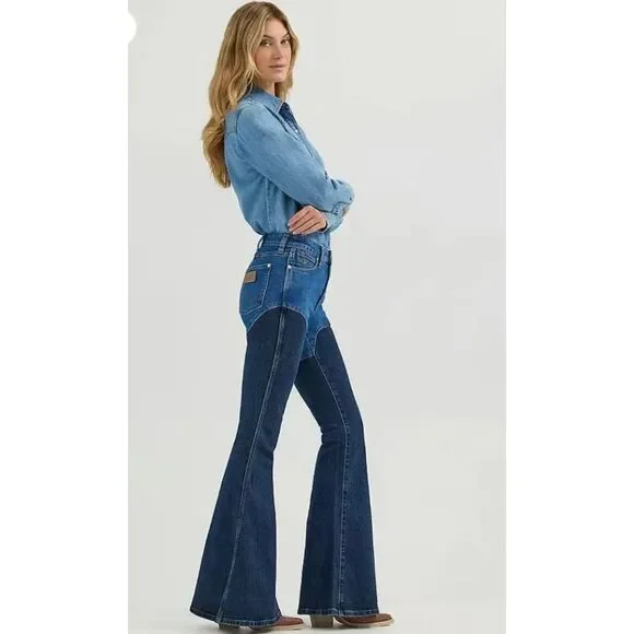 Dark Blue Flared Women Jeans